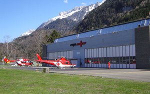  The new helicopter base in Wilderswil, in the Bernese Oberland