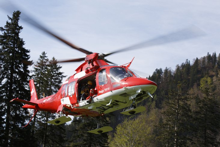 Im Dauereinsatz: die Rettungshelikopter der Rega 