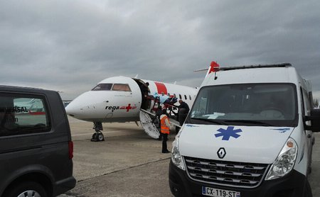 L'avion-ambulance de la Rega à Paris