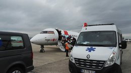 L'avion-ambulance de la Rega à Paris