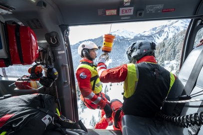 Sauvetage avec utilisation du treuil
