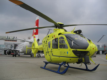 EC135 all'aeroporto