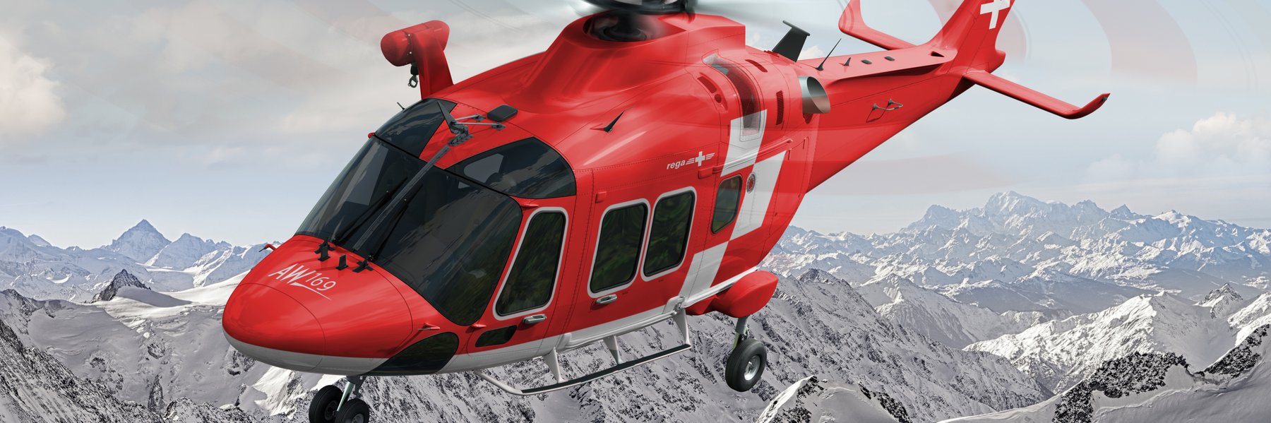 All-weather rescue helicopter AW169-FIPS (Photomontage AgustaWestland)