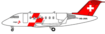 Icon Ambulanzjet Challenger 650