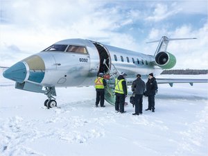 Der neue Challenger 650 als 'Green Aircraft'