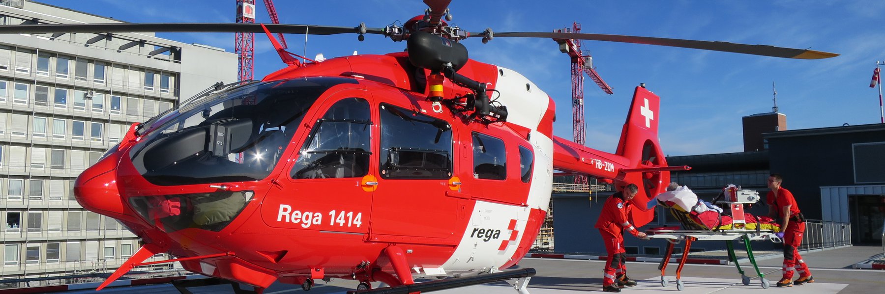 H145 auf Spitallandeplatz