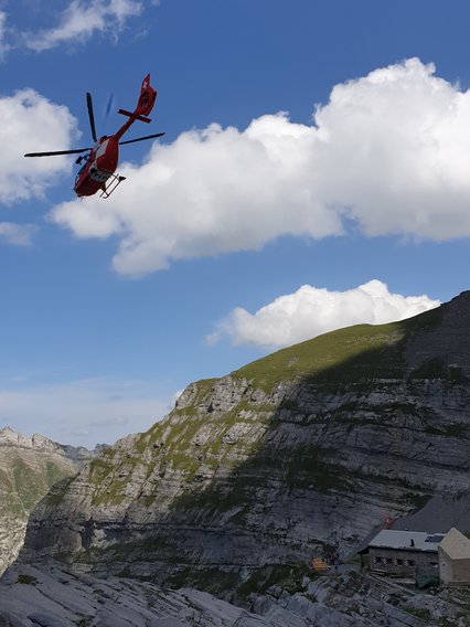 Lieu d’intervention escarpé à la Pointe de Pré Fleuri 