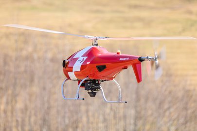 Rega-Drohne im Flug