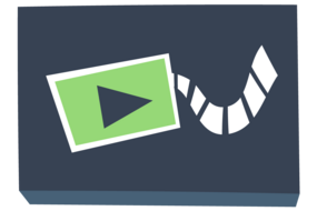 Image symbolique d'un symbole vidéo