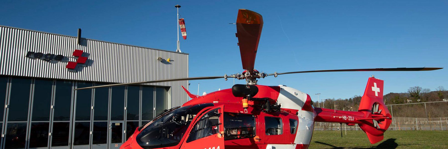 Le H145 à la base de Lausanne