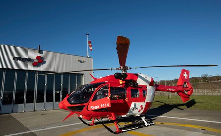 Le H145 à la base de Lausanne