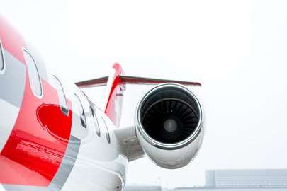 Triebwerk des Challenger 650