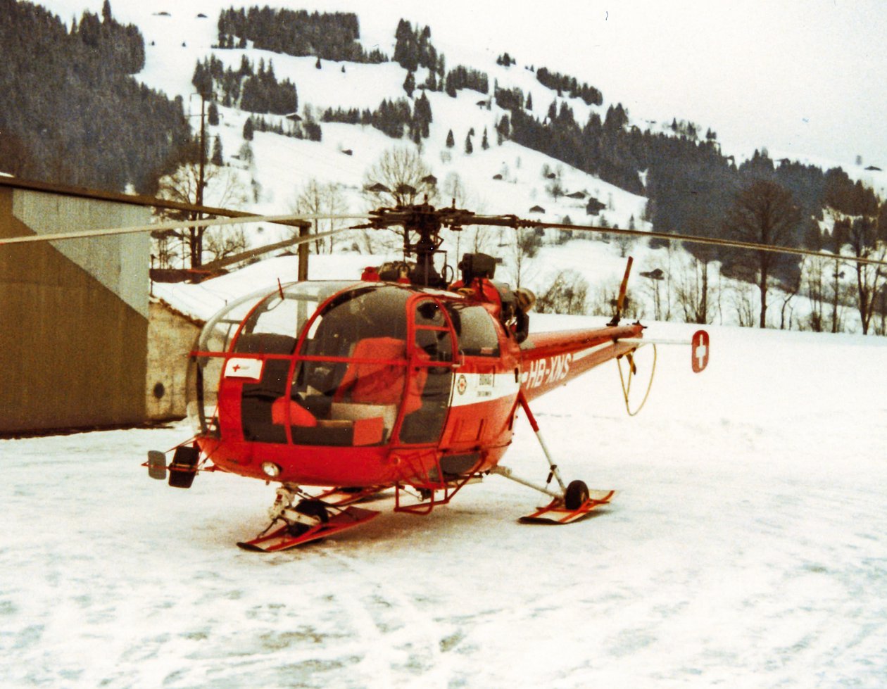 Alouette III (HB-XNS) im Schnee