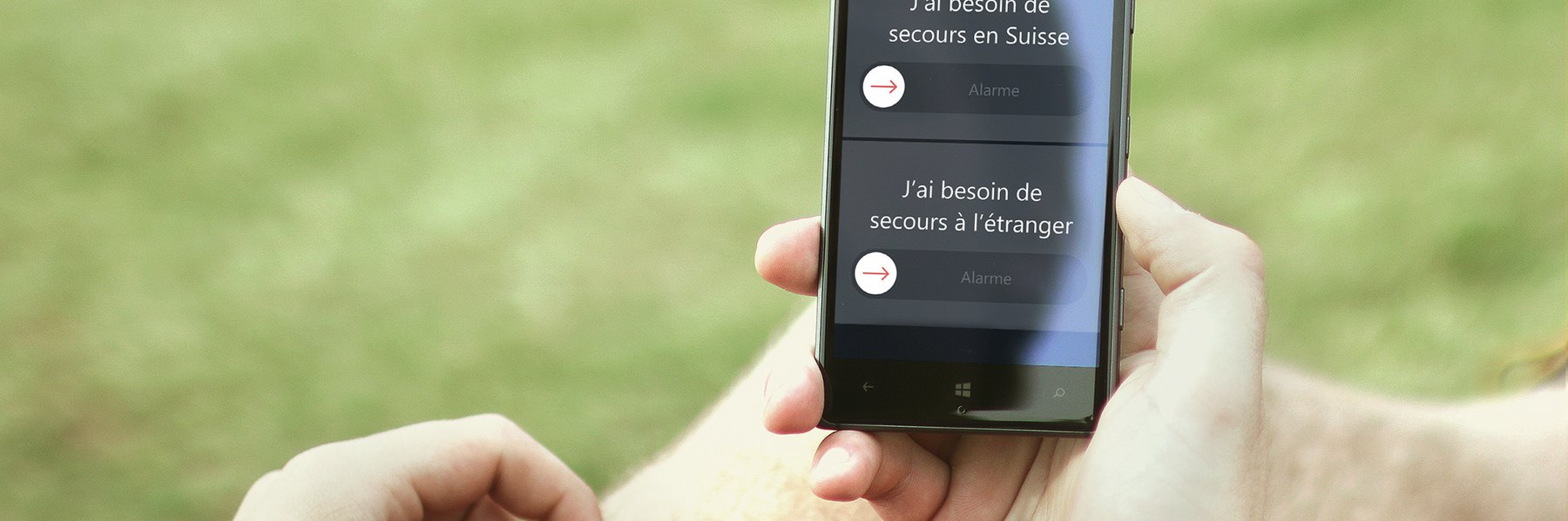 Symbolbild: Rega-App am Handy