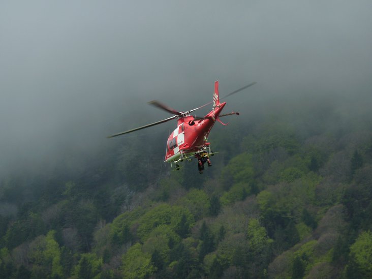 Helikopter im Flug