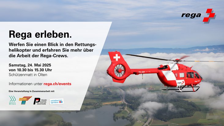 Flyer for the Rega tour stop in Olten