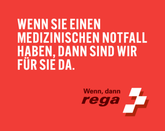 Inserat mit Schriftzug