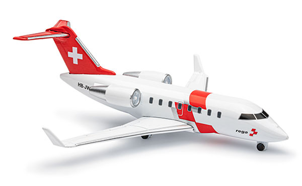 Avion-ambulance Challenger 650, modèle réduit mini (échelle 1:160), pour agrandir l'affichage