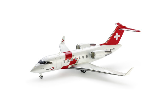 Jet Challenger 650, Modell (Massstab 1:100), zur vergrösserten Darstellung