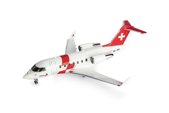 Avion-ambulance Challenger 650, modèle réduit (échelle 1:76), pour agrandir l'affichage